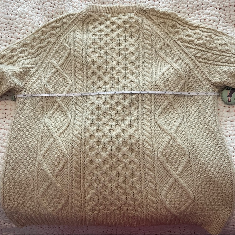 Irish Knit Fisherman Sweater Vintage 1985 - Picture 9 of 16